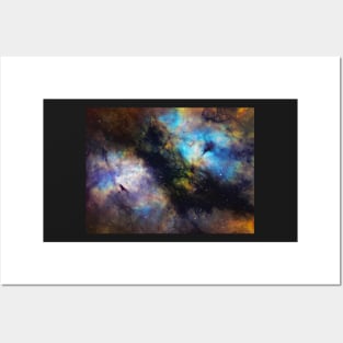 Gas and dust storm near Sadr star in the constellation of Cygnus Posters and Art